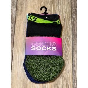 Crocs Kids Low Cut Socks 3 Pack Multicolor Breathable‎ Everyday Wear